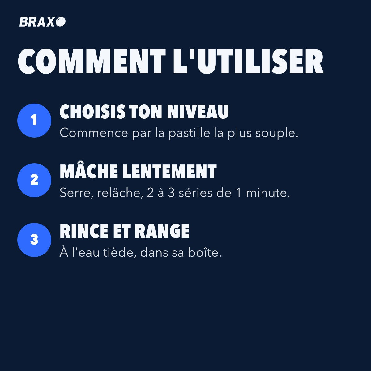 Comment utiliser l'éducateur de mâchoire